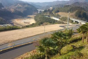 大分川ダム工事